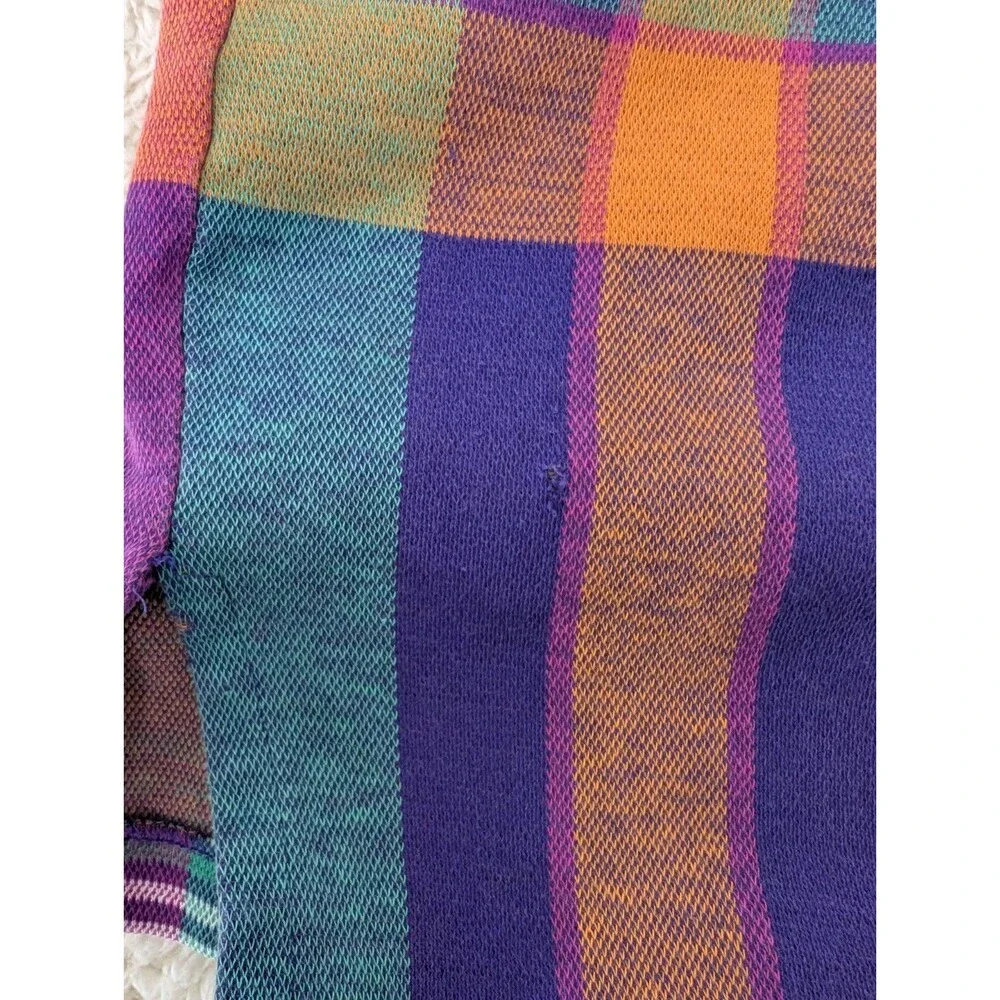 Polo Ralph Lauren Vintage 1980's Plaid Polo Shirt XL USA FLAWED RARE See Photos